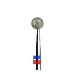 Бор алмазный стомат.  104.001.000.037G синий-красный 866 (сфера) РосБел