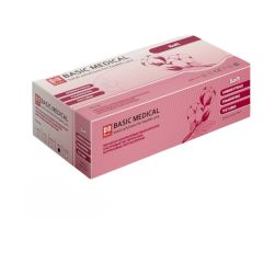 Перчатки нитриловые, ГОЛУБЫЕ, смотровые, текстур.на пальцах BASIC, Soft 3,0гр, S (50пар) М+