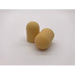 Колпачки абразивные на пластиковой основе, одноразовые для педикюра, 16*25, зернистость крупная 100грит