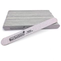 Пилка Nail SunShine прямая на деревянной основе 180/240 (уп.50шт) размер 17,8х2.0х0,19см