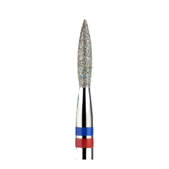Бор алмазный стомат.  104.243.080.021G синий-красный 866  (пламя) РосБел