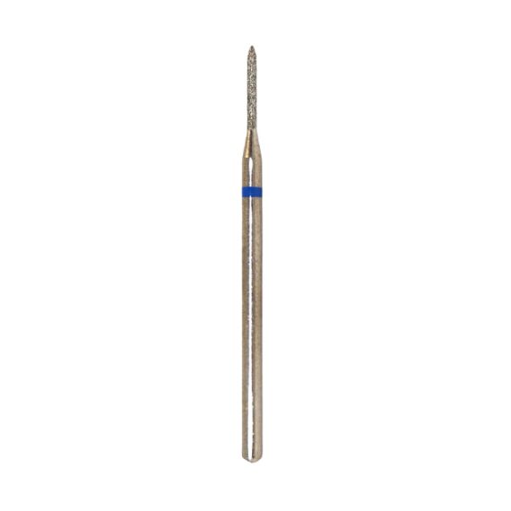 Бор алмазный стомат.  104.126.080.010 синий 866 (цилиндр, острый конец) РосБел